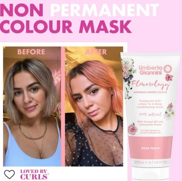 Umberto Giannini- Flowerology Temporary Hair Color- Rose Peach - Picture 4 of 5